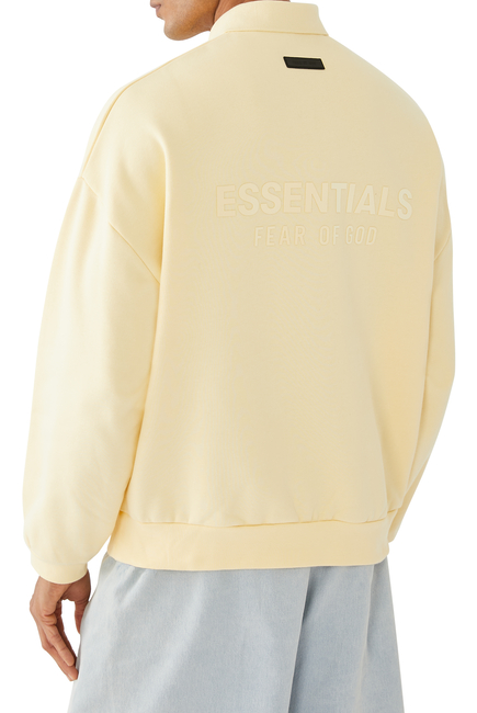 Long-Sleeve Polo Sweater